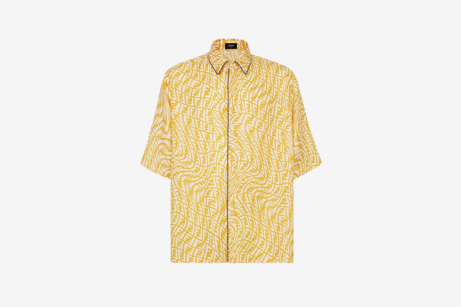 Yellow Silk FF Shirt