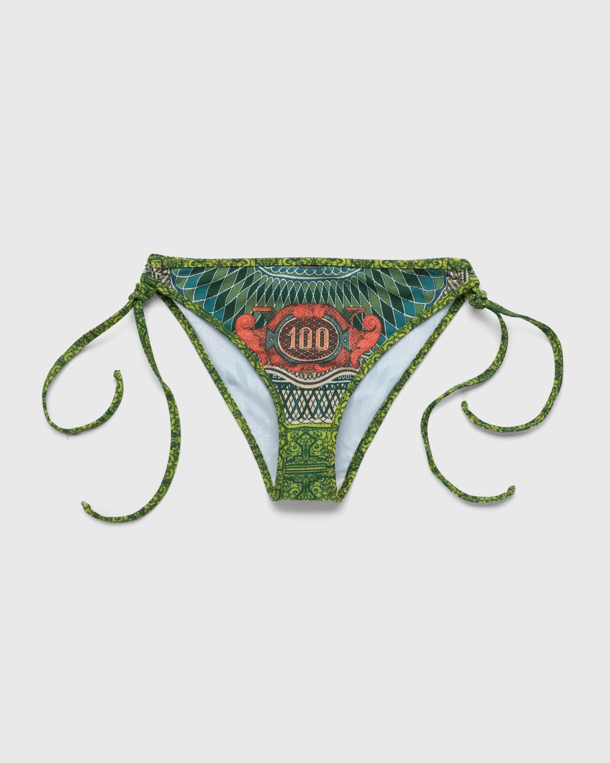 Jean Paul Gaultier – Banknote Bikini Bottom Multi - Swimwear - Green - Image 1