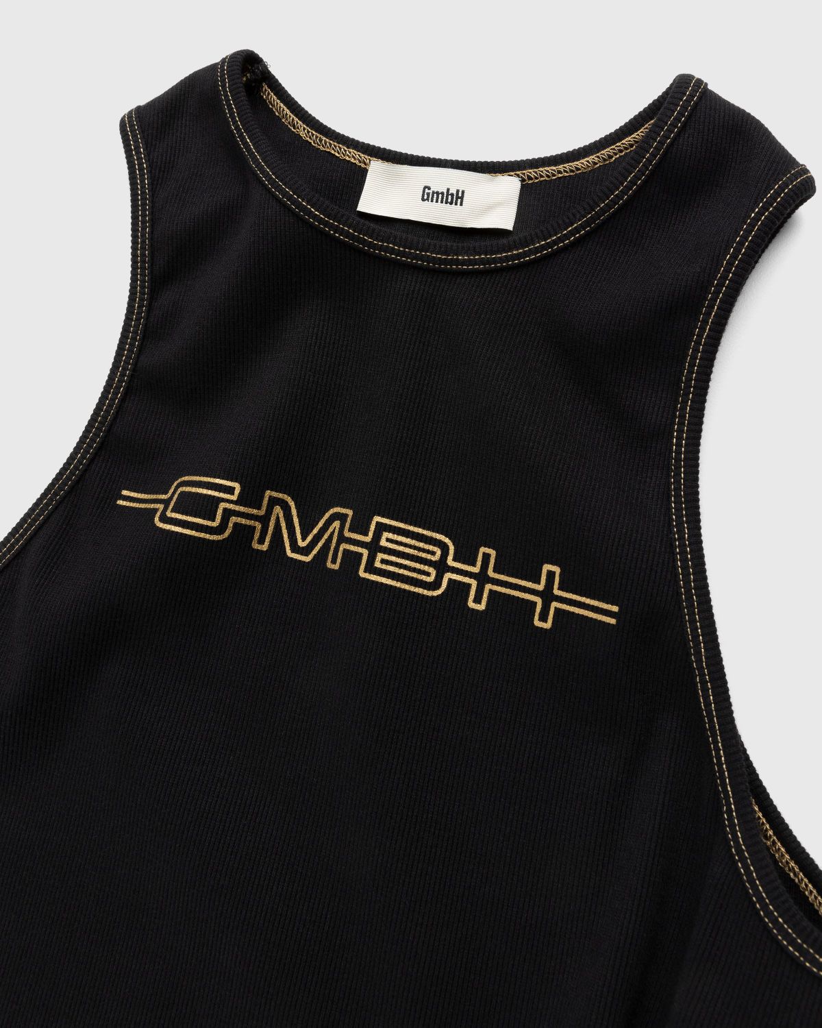 GmbH – Ali Rib Tank Top Black/Yellow - Men Tops - Black - Image 4