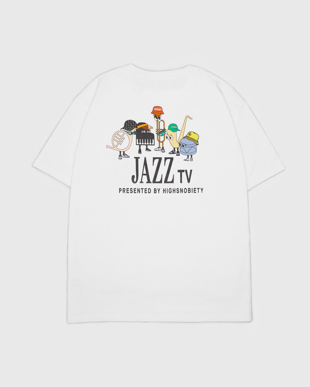Highsnobiety – Jazz Ensemble T-Shirt White - Tops - White - Image 1