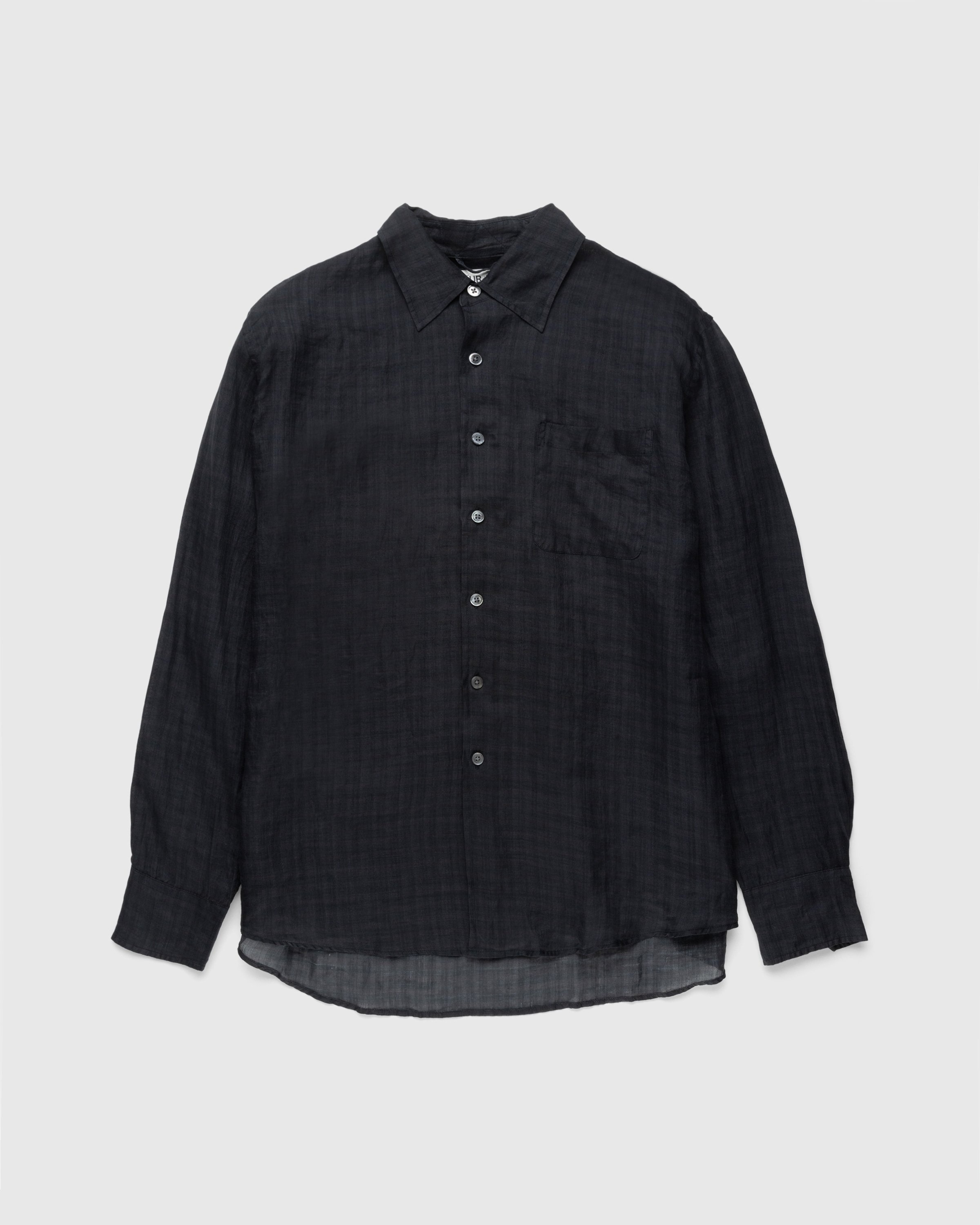 Our Legacy – Above Shirt Night Check Print - Shirts - Black - Image 1