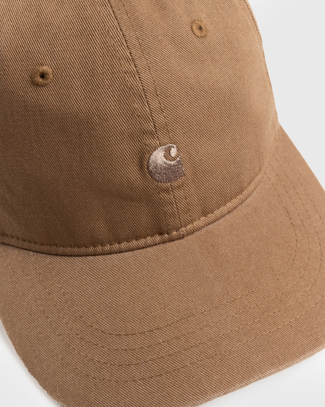 Carhartt WIP – Madison Logo Cap Buffalo - Hats - Brown - Image 4