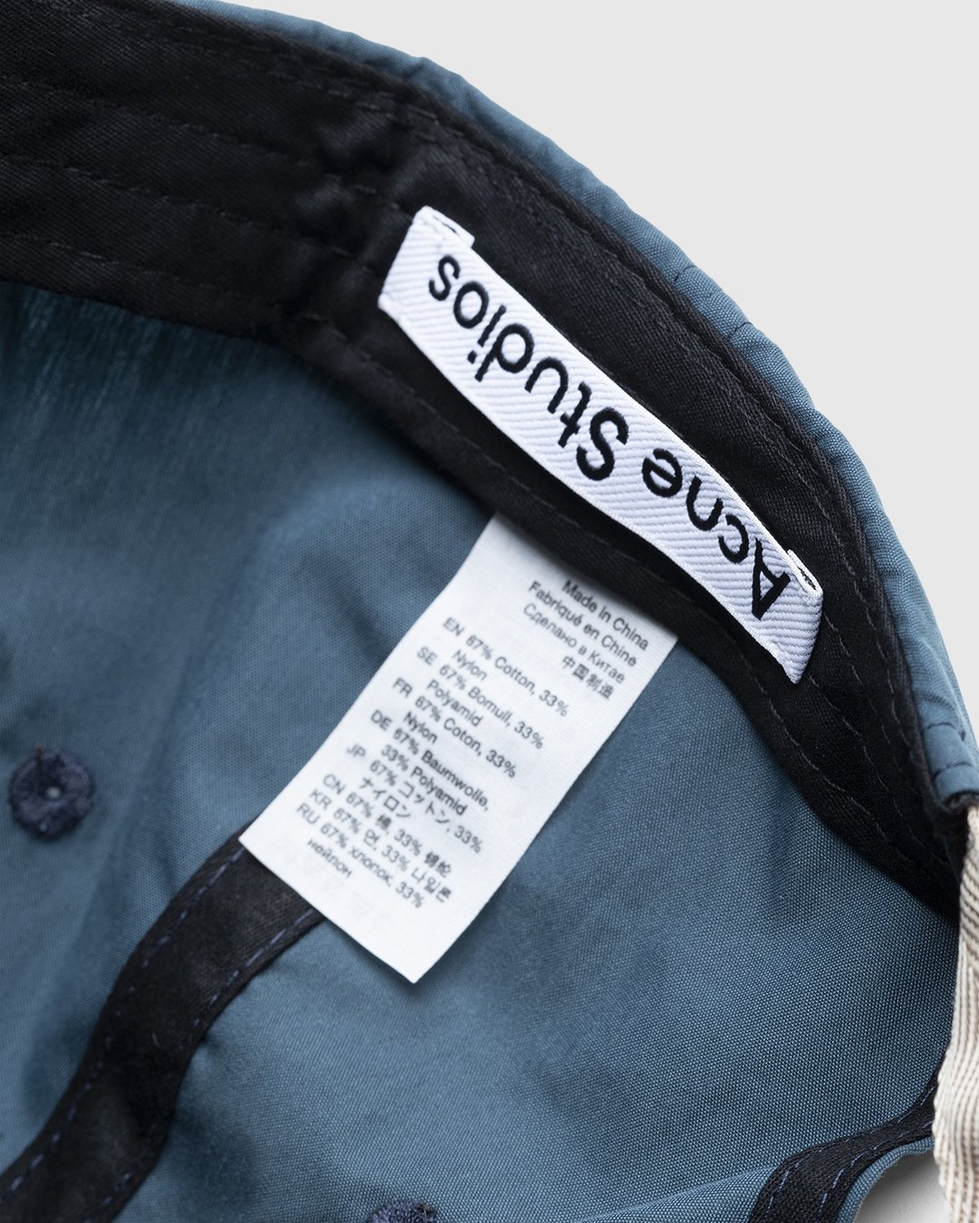 Acne Studios – Baseball Cap Mid Blue - Hats - Blue - Image 5