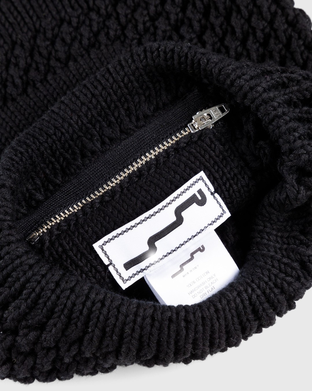 SSU – Mesh Stitch Knitted Bag Black - Shoulder Bags - Black - Image 4