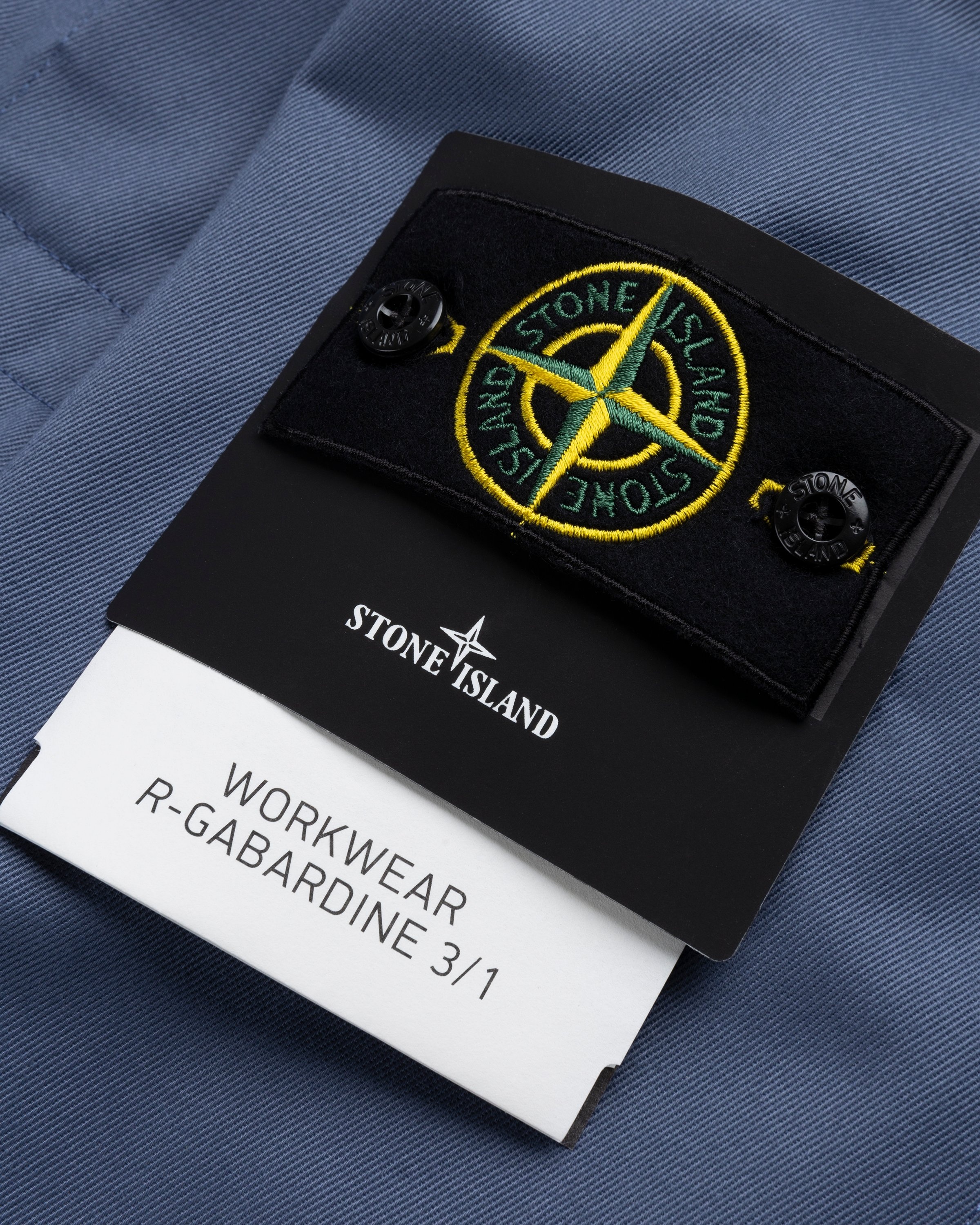 Stone Island – 42528 Workwear R-Gabardine Blouson Mid Blue - Outerwear - Blue - Image 8