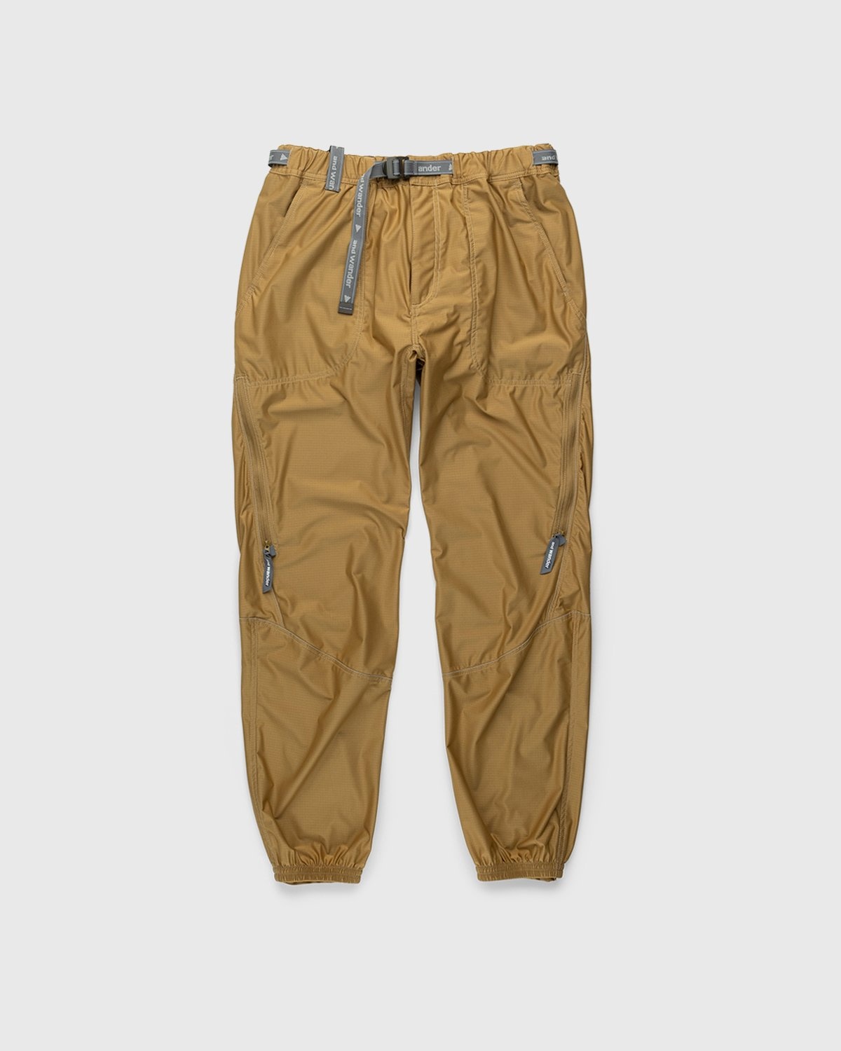And Wander – Raschel Rip Pants Beige - Active Pants - Beige - Image 1