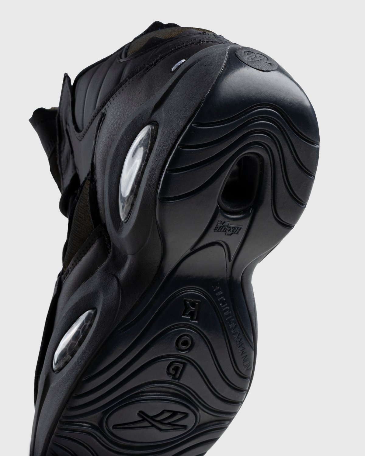 Reebok x Maison Margiela – Question Mid Memory Of Black - High Top Sneakers - Black - Image 5