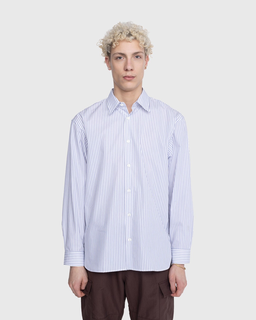 Dries van Noten – Croom Shirt Striped White - Longsleeve Shirts - White - Image 2