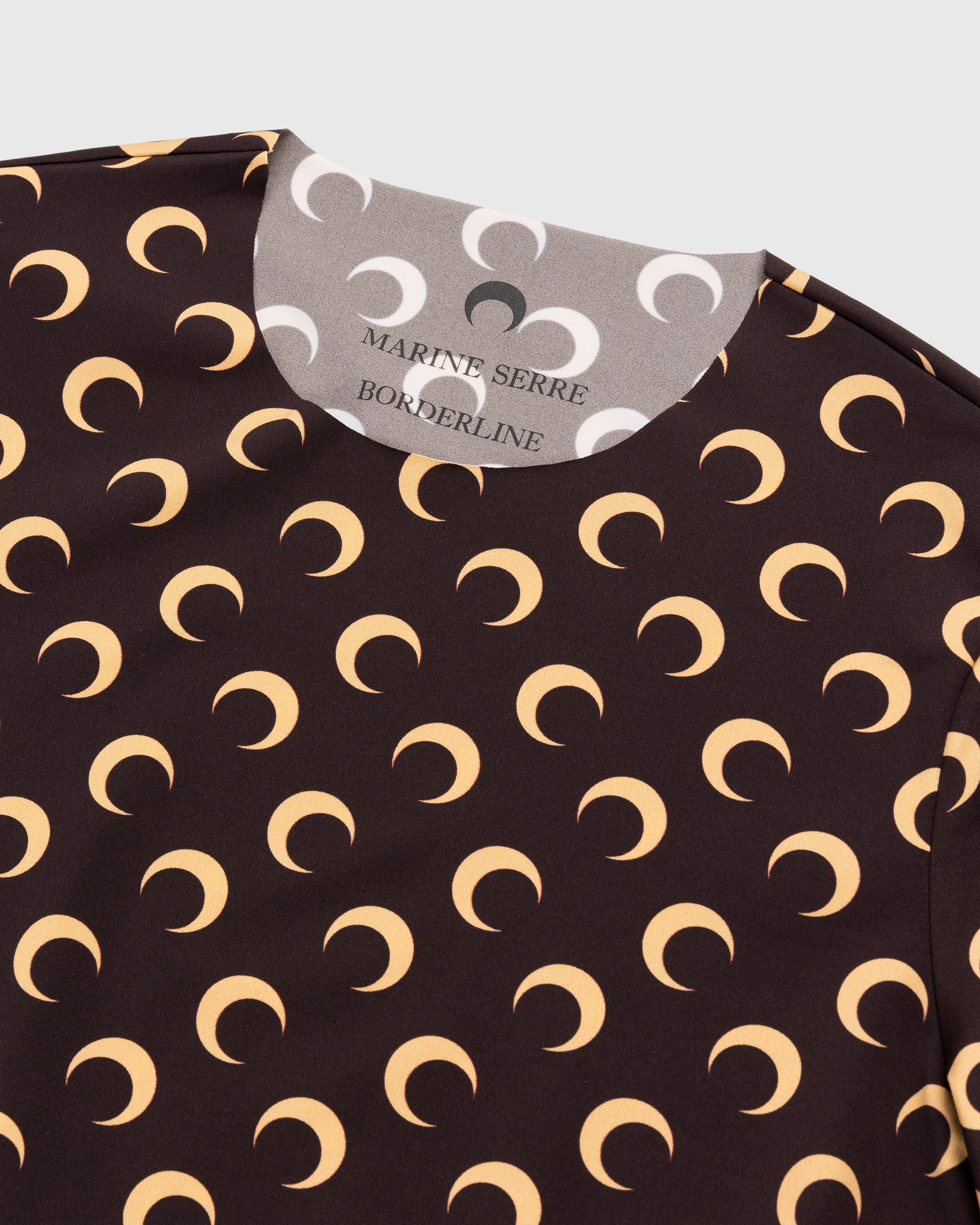 Marine Serre – Second Skin Moon Top Brown - Longsleeves - Brown - Image 5