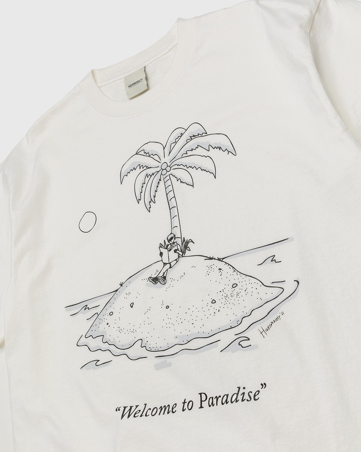 Highsnobiety – Paradise Cartoon T-Shirt White - T-Shirts - White - Image 3