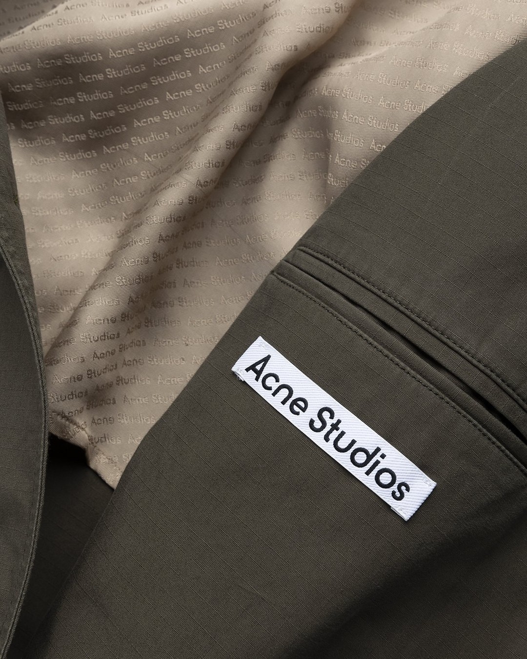 Acne Studios – Trench Coat Dark Olive - Outerwear - Green - Image 6