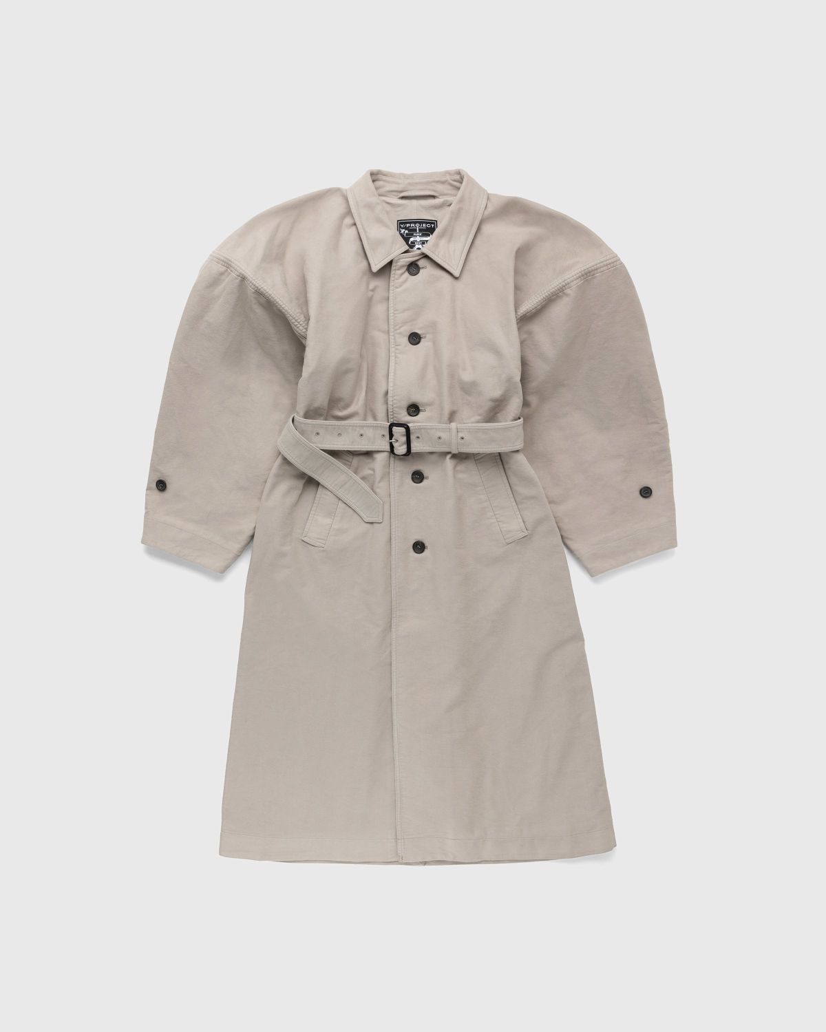 Y/Project – Wire Maxi Trench Coat Brown - Outerwear - Brown - Image 1