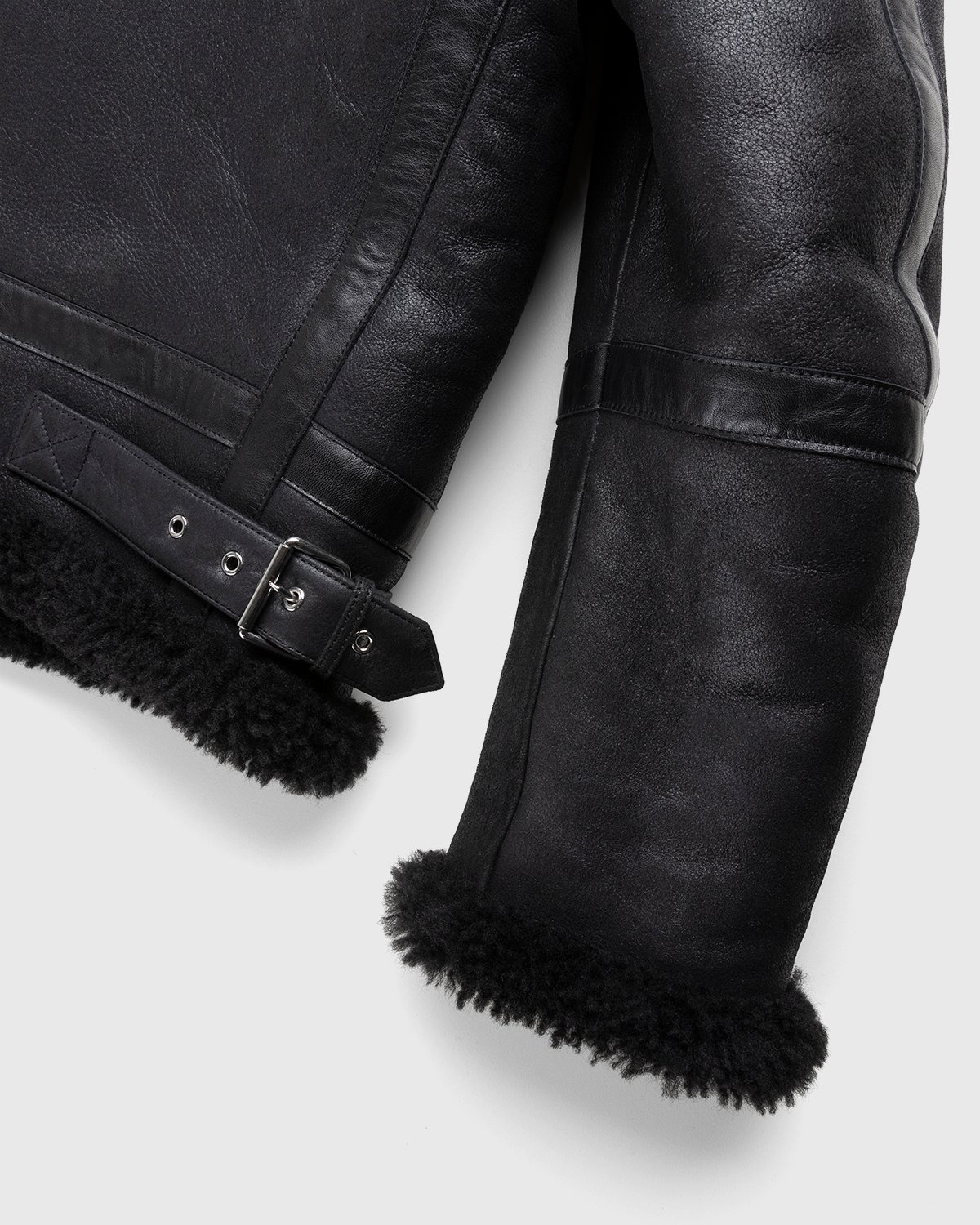 Acne Studios – Shearling Aviator Jacket Black - Outerwear - Black - Image 3