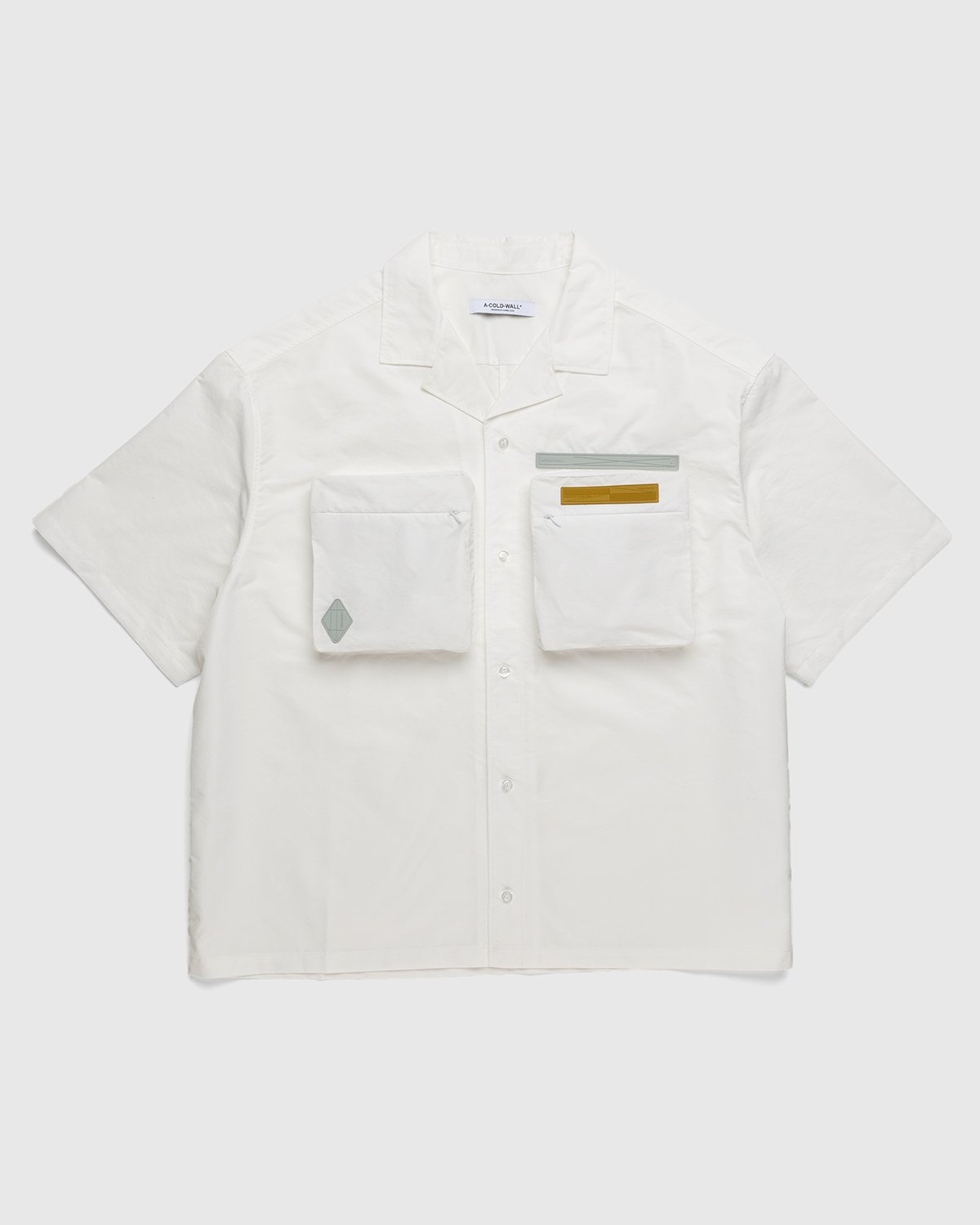 A-Cold-Wall* – Cuban Collar Shirt White - Shortsleeve Shirts - White - Image 1