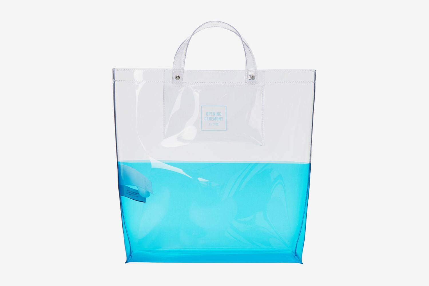 Color-Block Shopping Tote Bag
