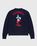 Intarsia Knit Sorcerer Mickey Sweater Dark Blue
