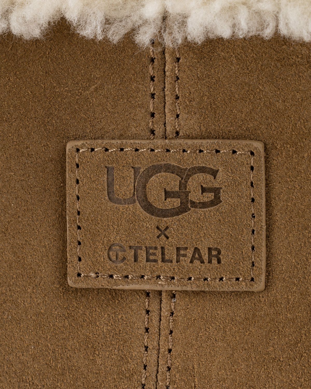 Ugg x Telfar – Suede Large Shopper Chestnut - Bags - Brown - Image 8
