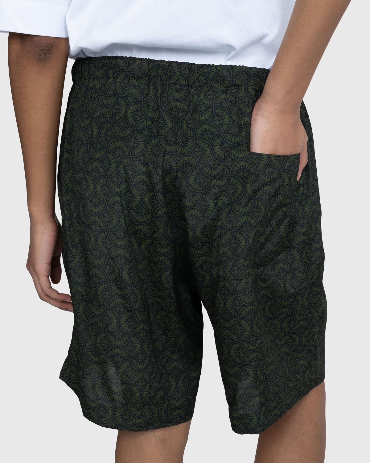 Dries van Noten – Piperi Shorts Bottle - Shorts - Green - Image 6