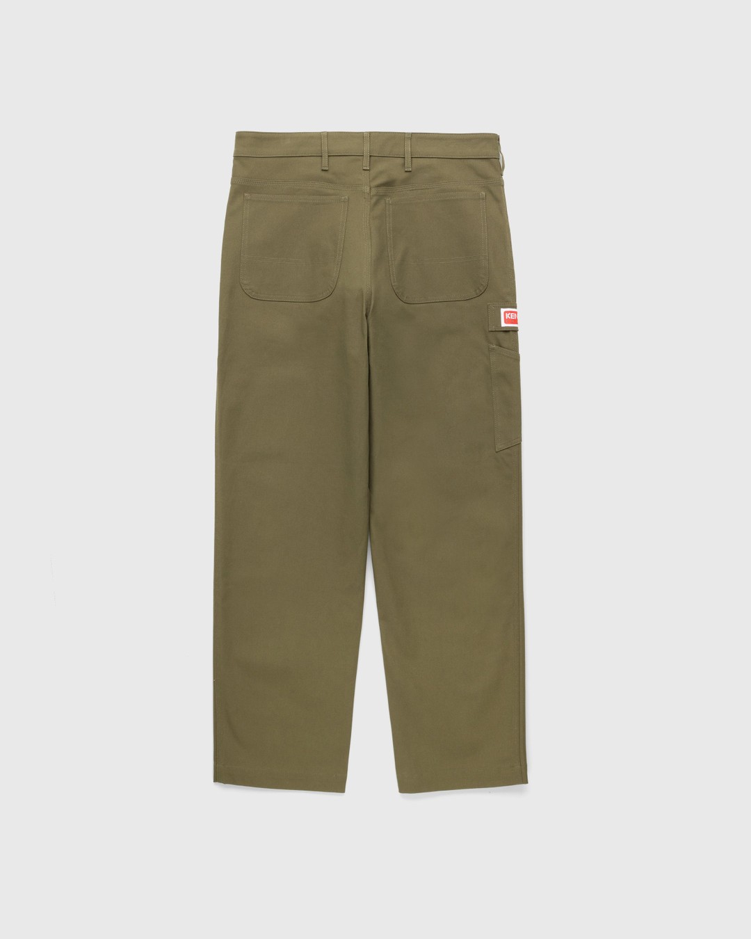 Kenzo – Carpenter Pants Dark Khaki - Pants - Green - Image 2