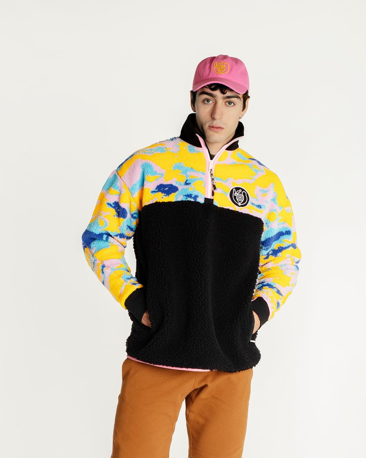 Loewe – Fleece Zip Sweater Multicolor - Sweats - Multi - Image 2