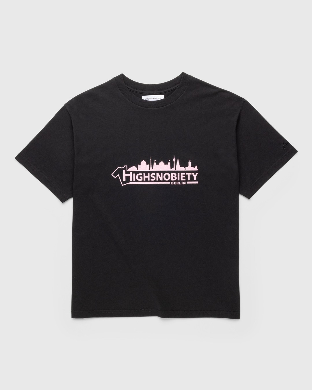 Live From Earth x Highsnobiety – BERLIN, BERLIN 3 Logo T-Shirt Black - Tops - Black - Image 1