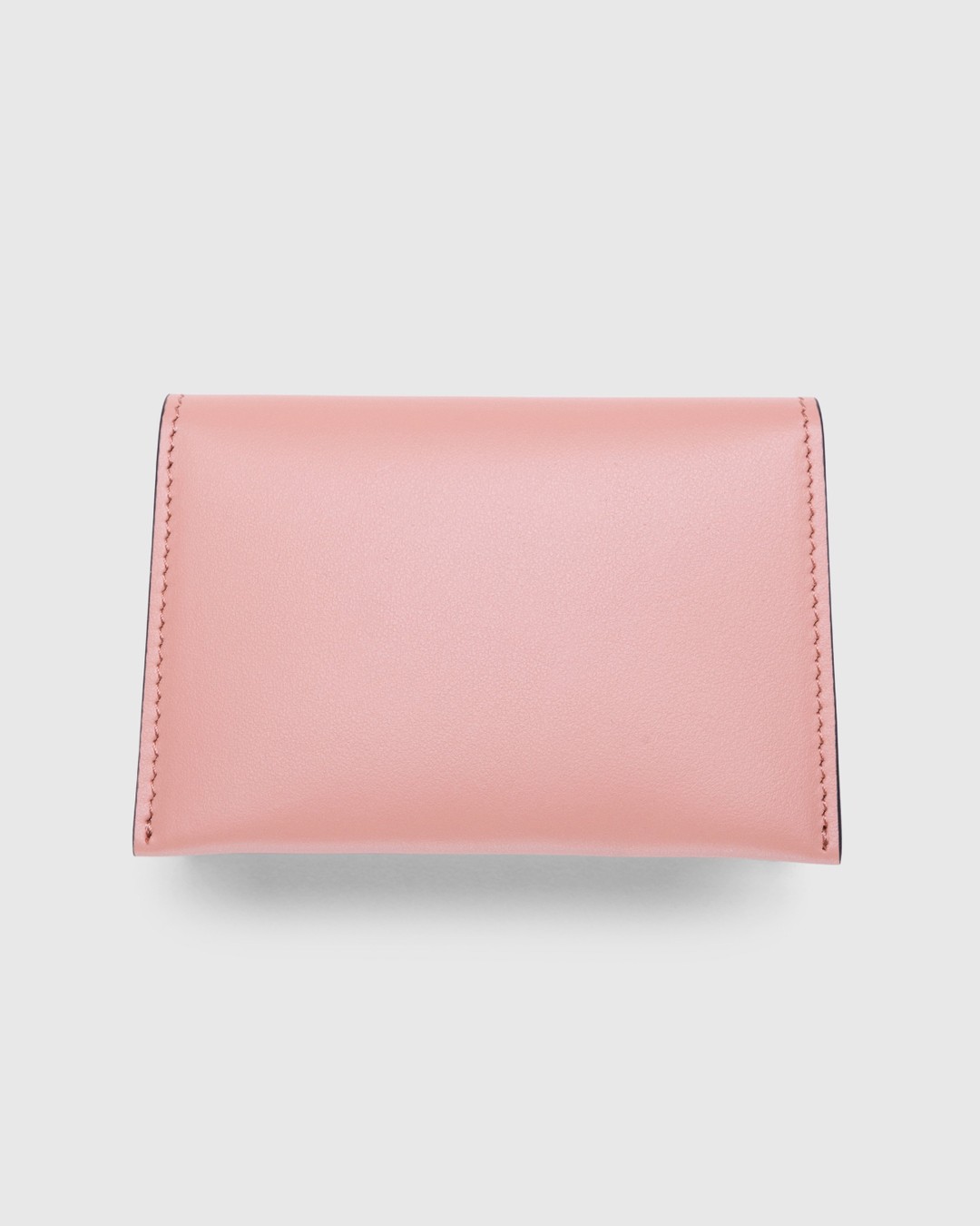 Acne Studios – Folded Leather Card Holder Salmon Pink - Wallets - Pink - Image 3