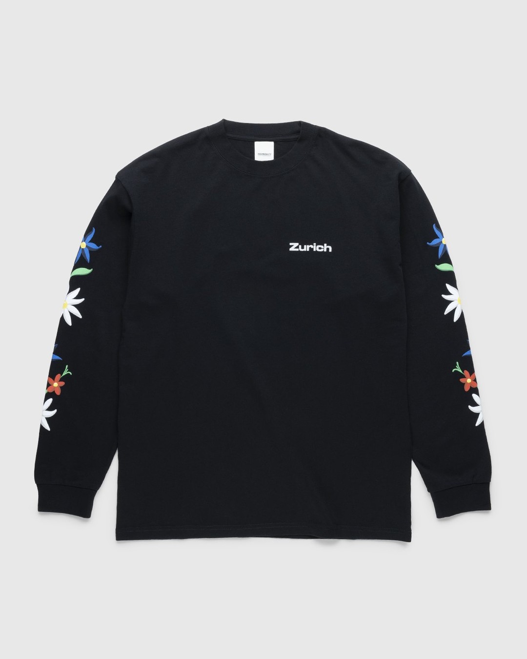 Highsnobiety – GATEZERO Alpine Flowers Longsleeve Black - Longsleeves - Black - Image 1