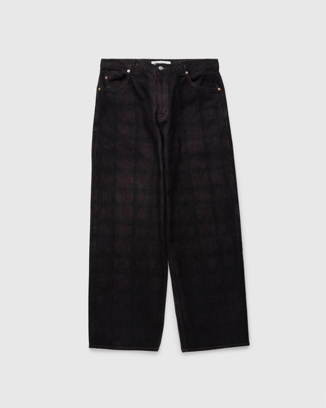 Our Legacy – Vast Cut Pants Overdyed Big Lumbercheck Print - Pants - Multi - Image 1