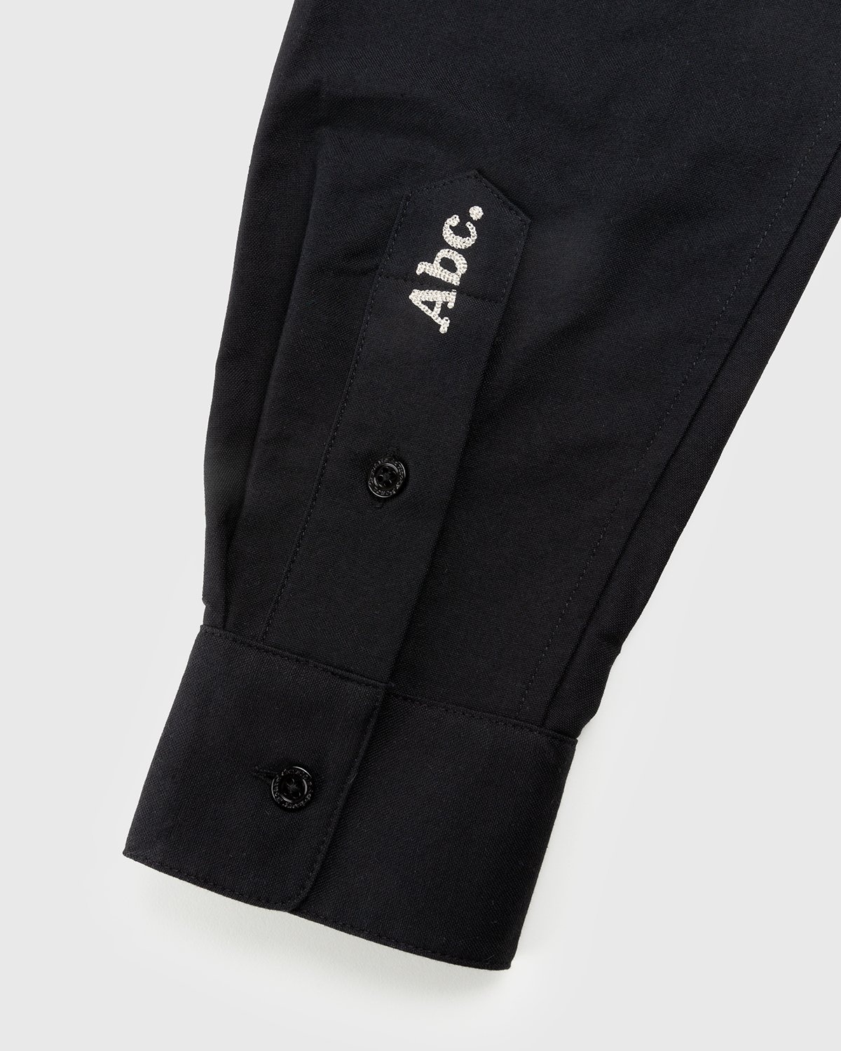 Abc. – Oxford Woven Shirt Anthracite - Longsleeve Shirts - Black - Image 3