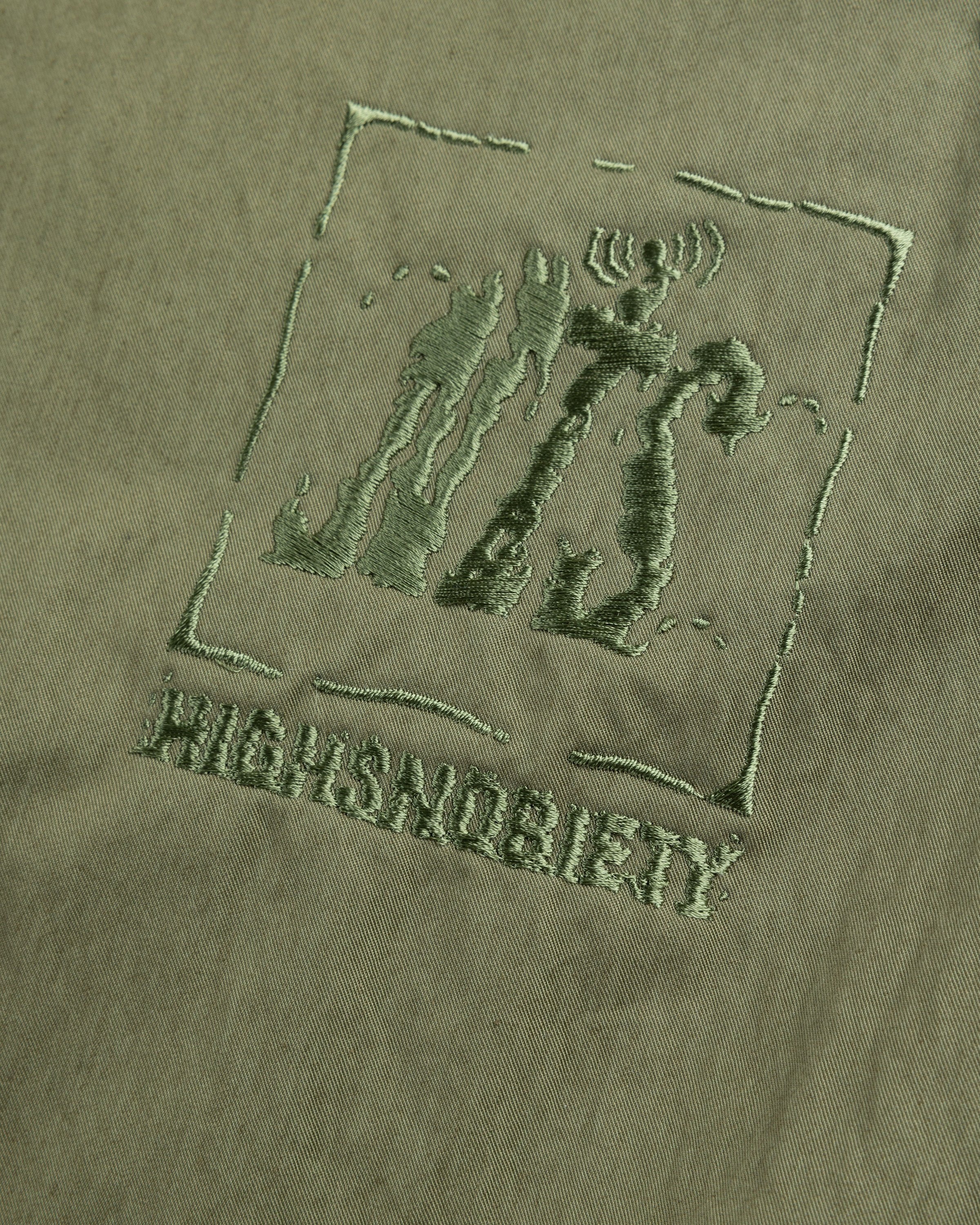 NTS x Highsnobiety – Brushed Nylon Trackpants Green - Pants - Green - Image 8