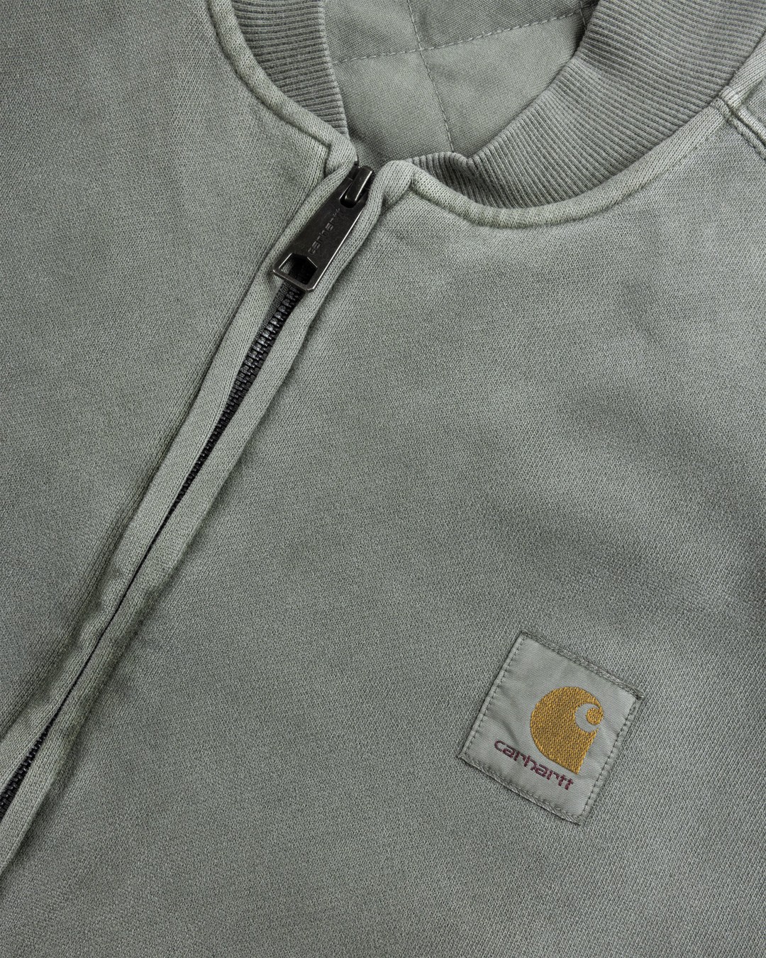 Carhartt WIP – Vista Sweat Bomber Smoke Green - Outerwear - Green - Image 5