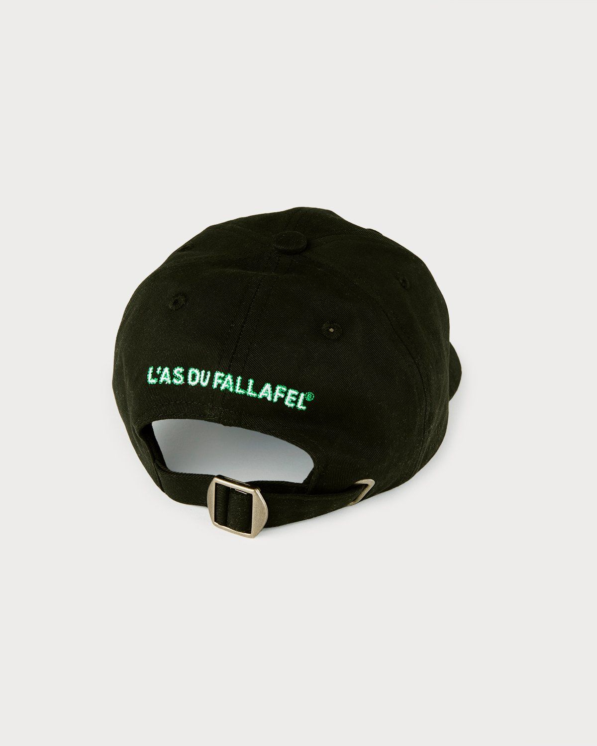 Highsnobiety – L'as du fallafel Logo Cap Black - Hats - Black - Image 3