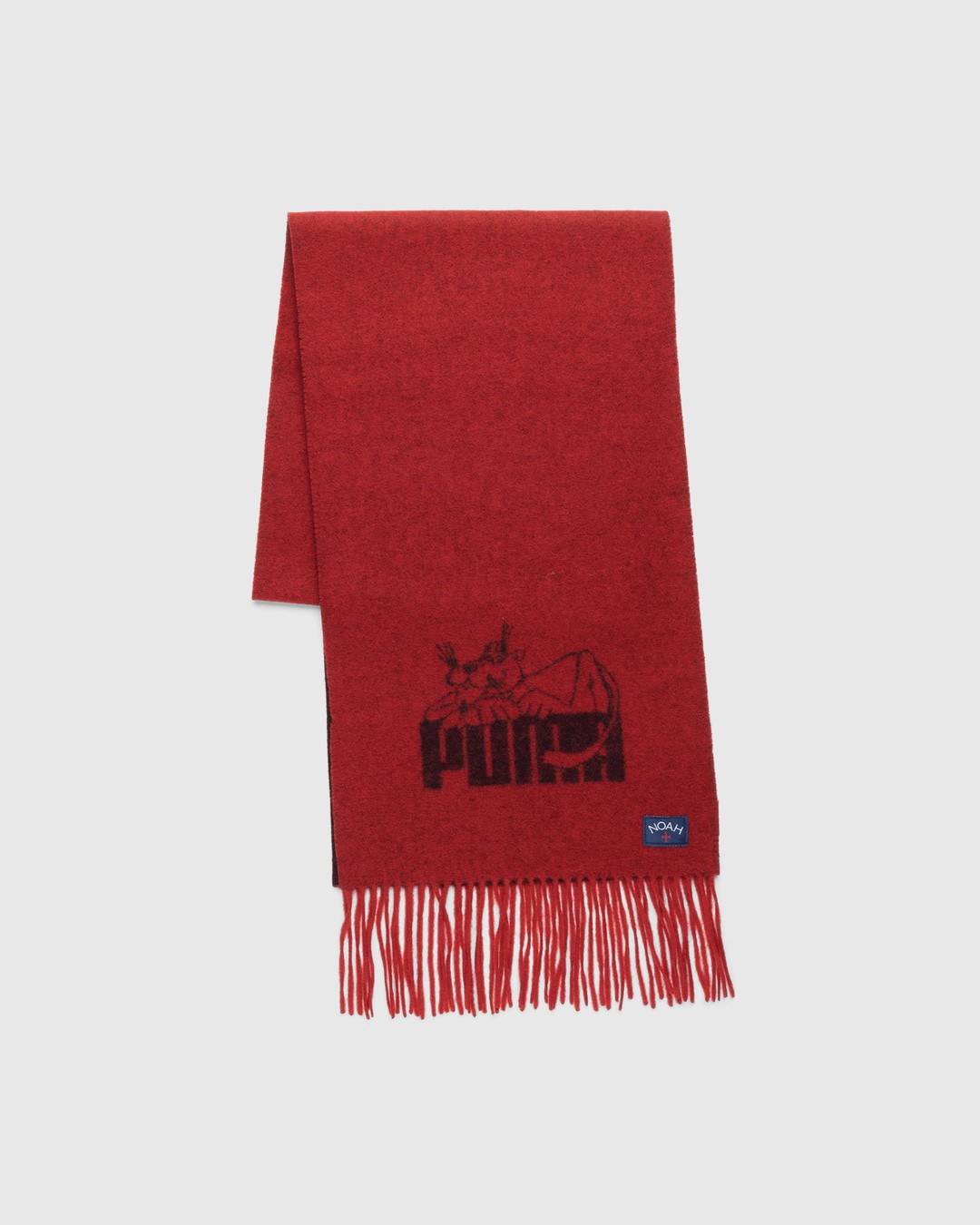 Puma x Noah – Wool Scarf Red - Scarves - Red - Image 2