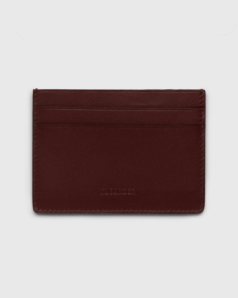 Jil Sander – Leather Card Holder Dark Red