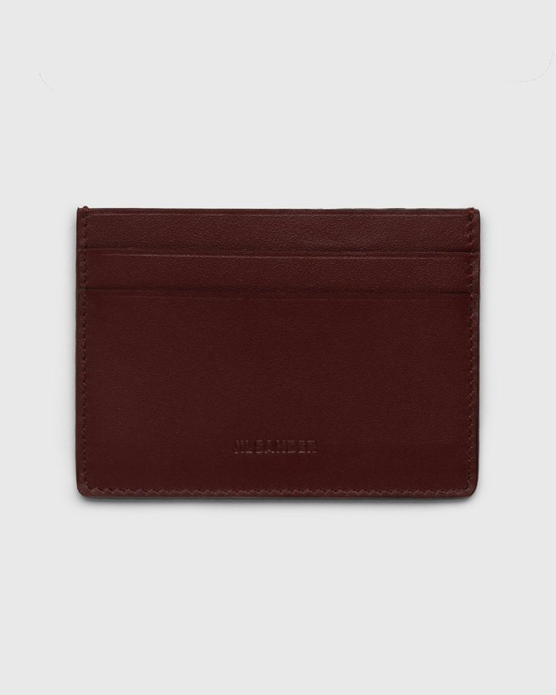 Jil Sander – Leather Card Holder Dark Red