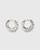 Eternity Hoop Earrings Silver