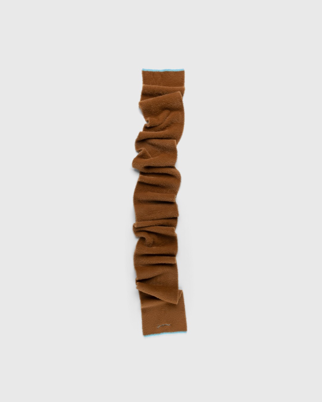 JACQUEMUS – L'Echarpe Neve - Scarves - Brown - Image 1