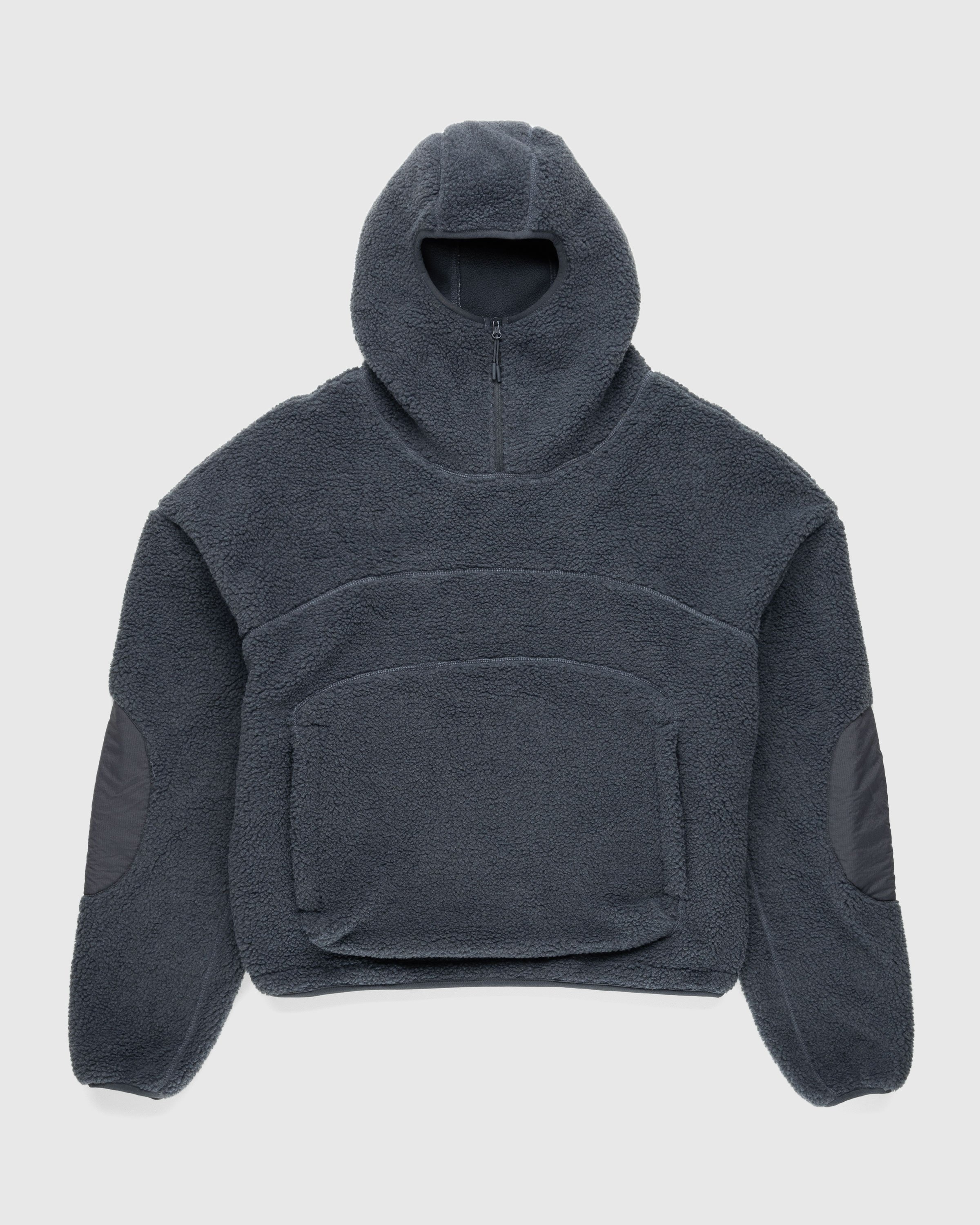 Furry top fleece hoodie