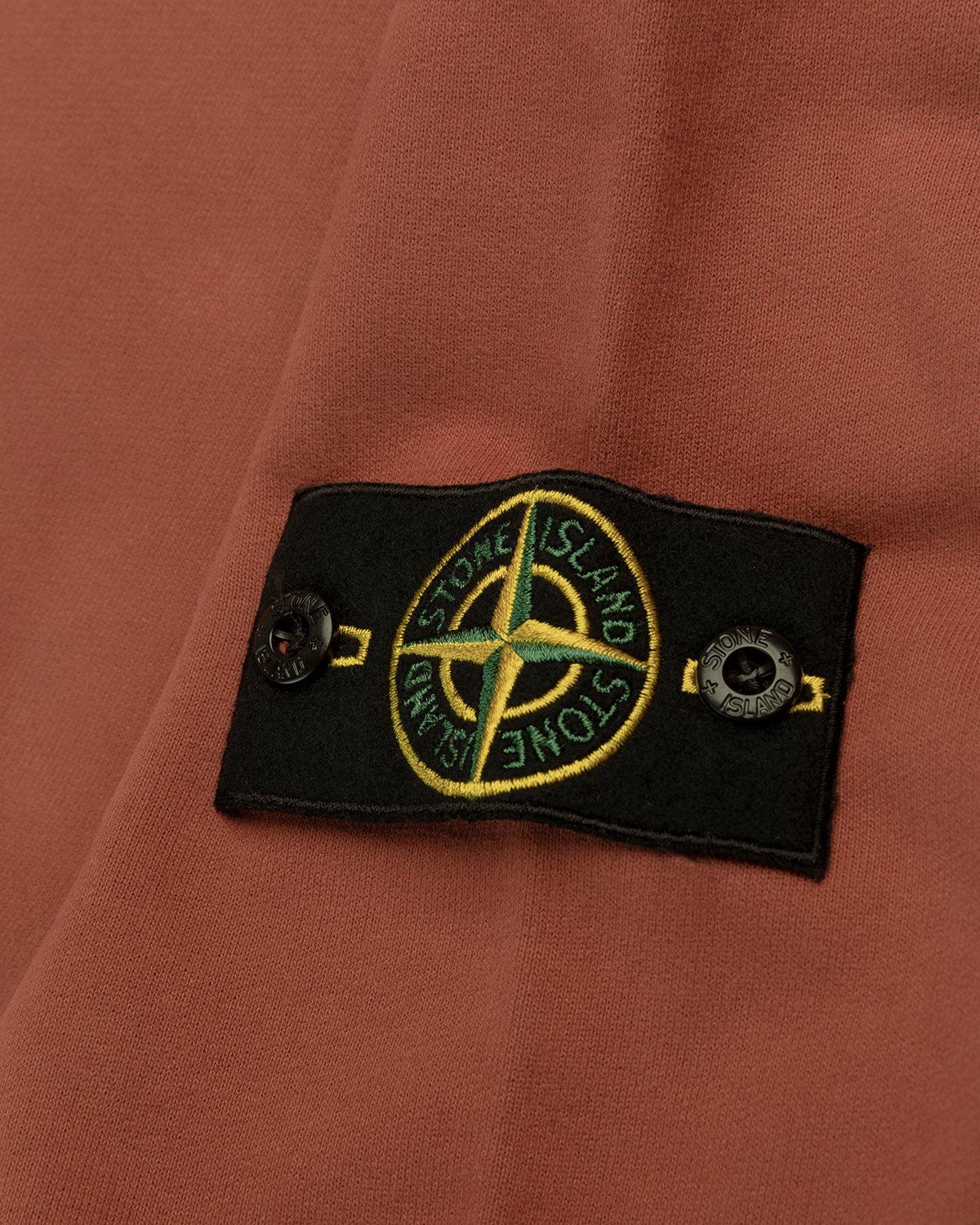 Stone Island – Dust Color Treatment Hoodie Brick Red | Highsnobiety Shop