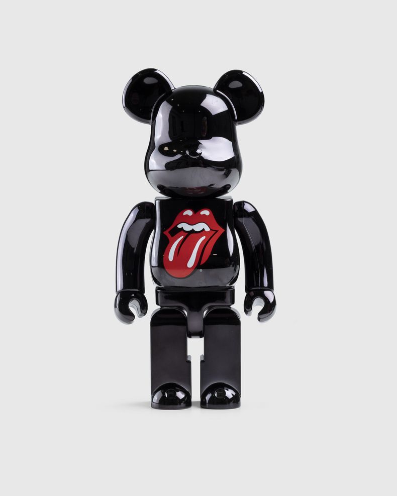 Medicom – Be@rbrick The Rolling Stones Lips & Tongue 1000% Black Chrome Version