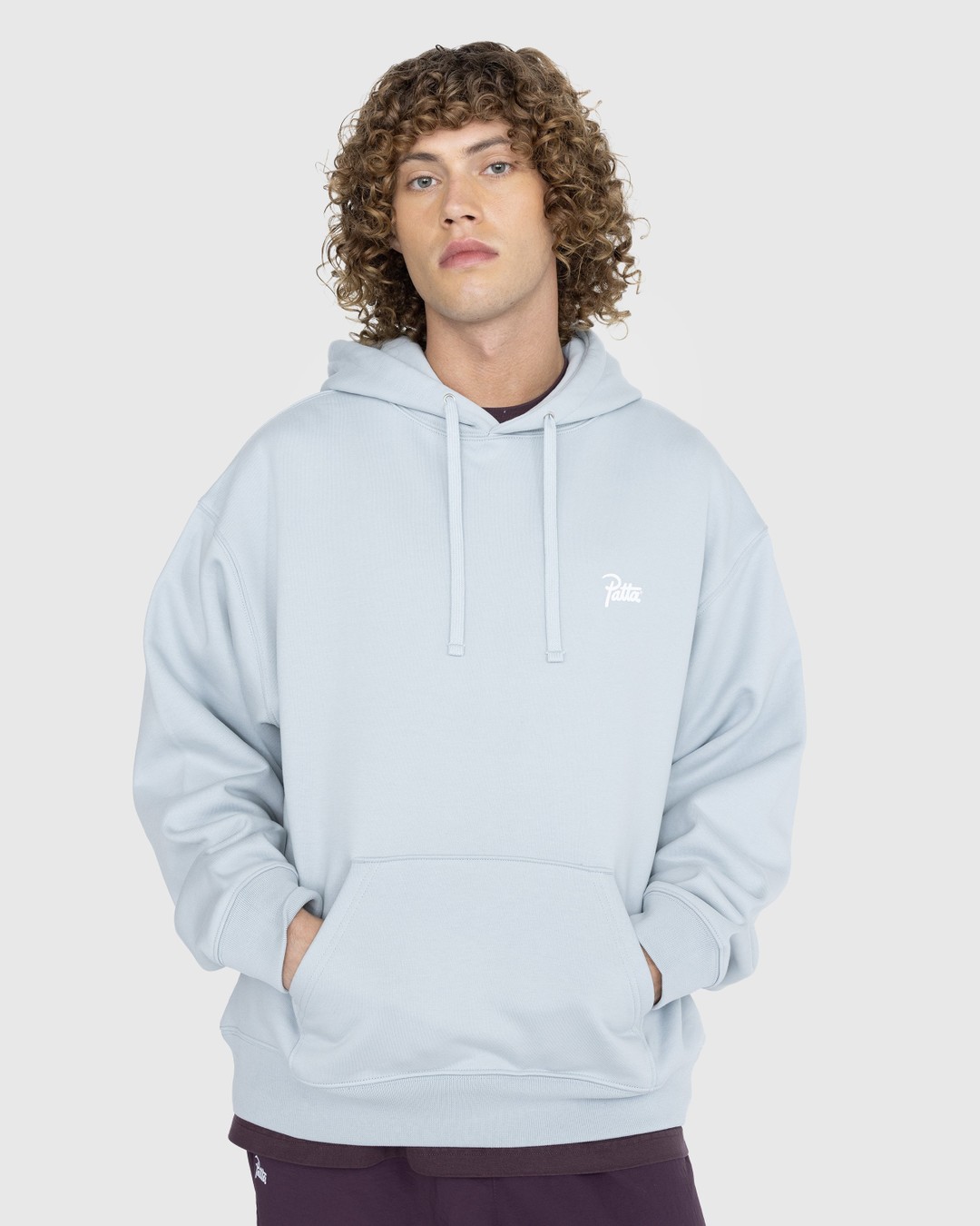 Patta – Basic Hooded Sweater Pearl Blue - Sweats - Blue - Image 2