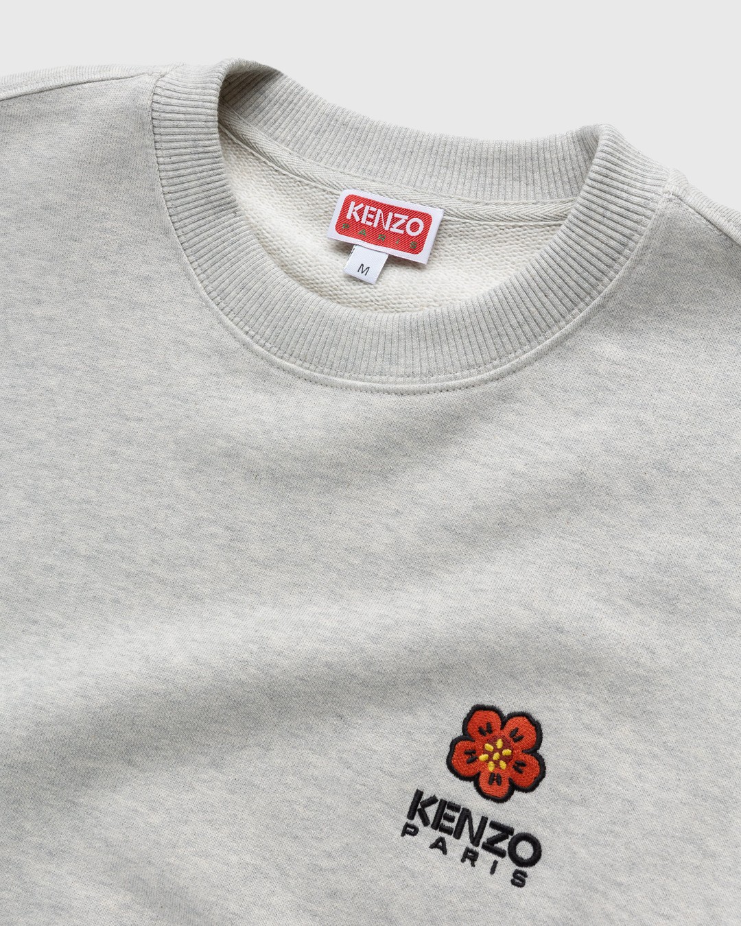 Kenzo – Boke Flower Crest Sweatshirt Pale Grey - Sweats - Grey - Image 3
