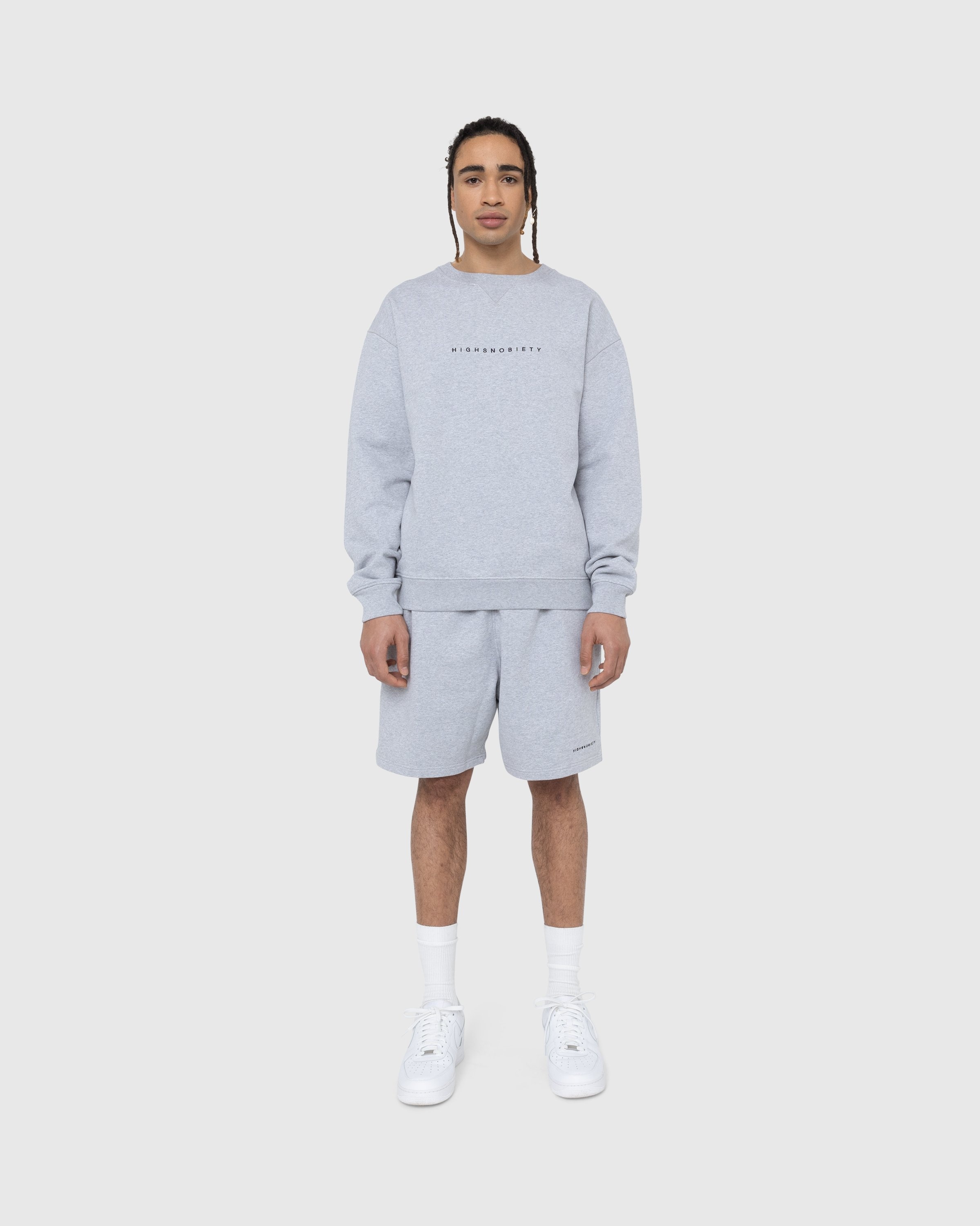 Highsnobiety – Staples Crew Heather Grey - Sweats - Grey - Image 6