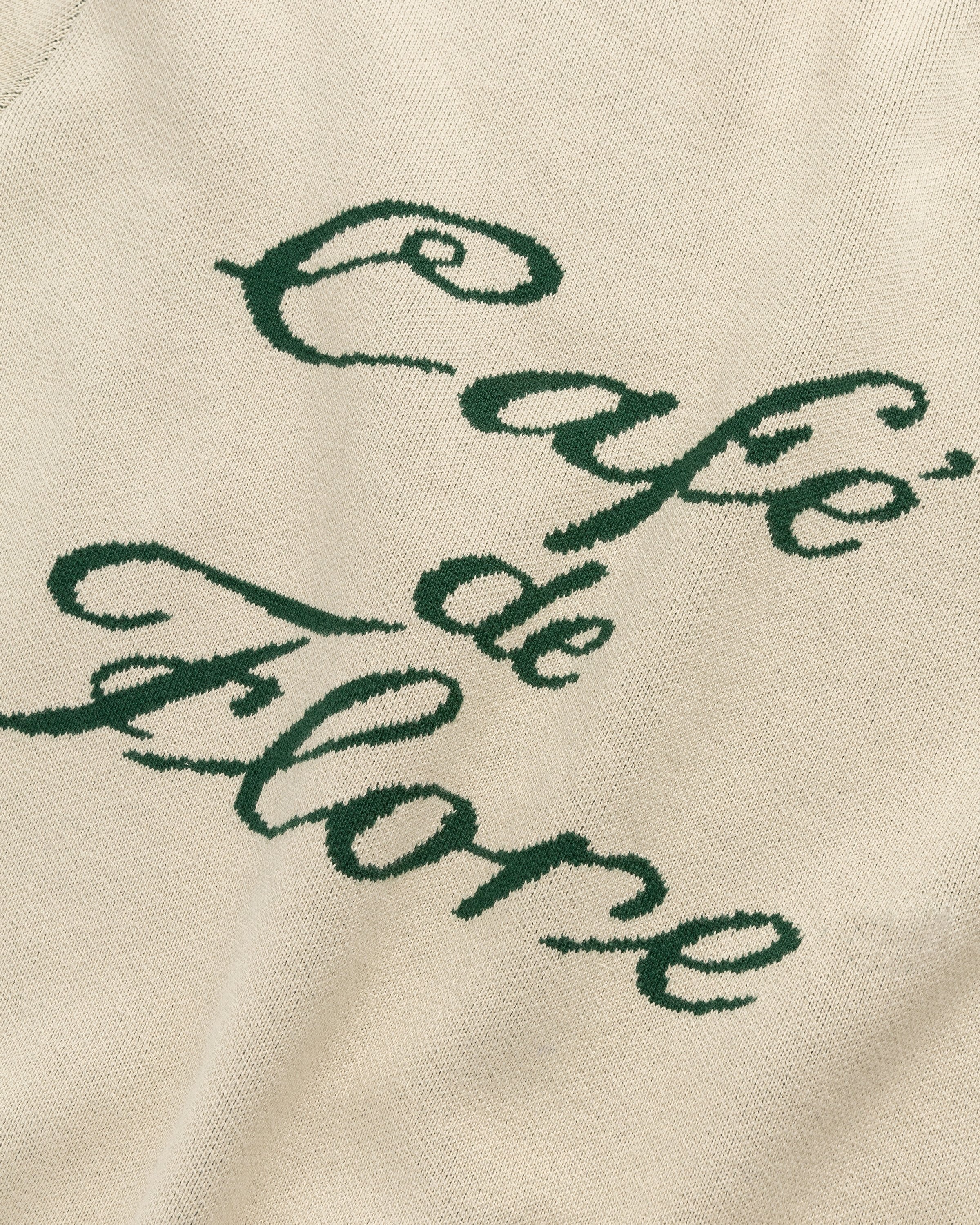 Café de Flore x Highsnobiety – Knitted Jumper - Crewnecks - Beige - Image 6