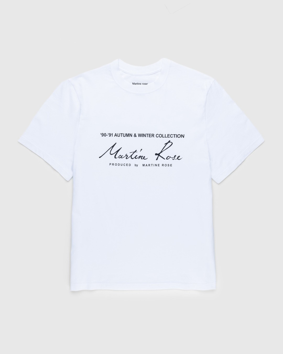 Martine Rose – Classic S/S T-Shirt White - Tops - White - Image 1