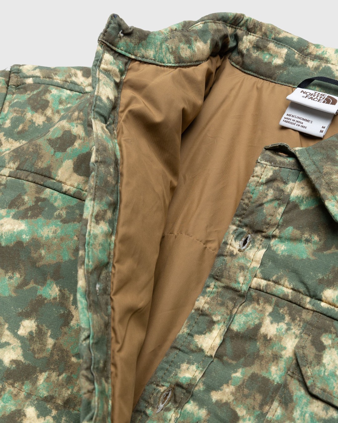 The North Face – M66 Stuffed Shirt Jacket Military Olive/Stippled Camo Print - Outerwear - Green - Image 4