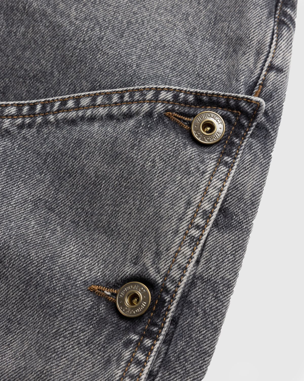 Y/Project – Evergreen Snap Off Jeans Vintage Black - Pants - Black - Image 5