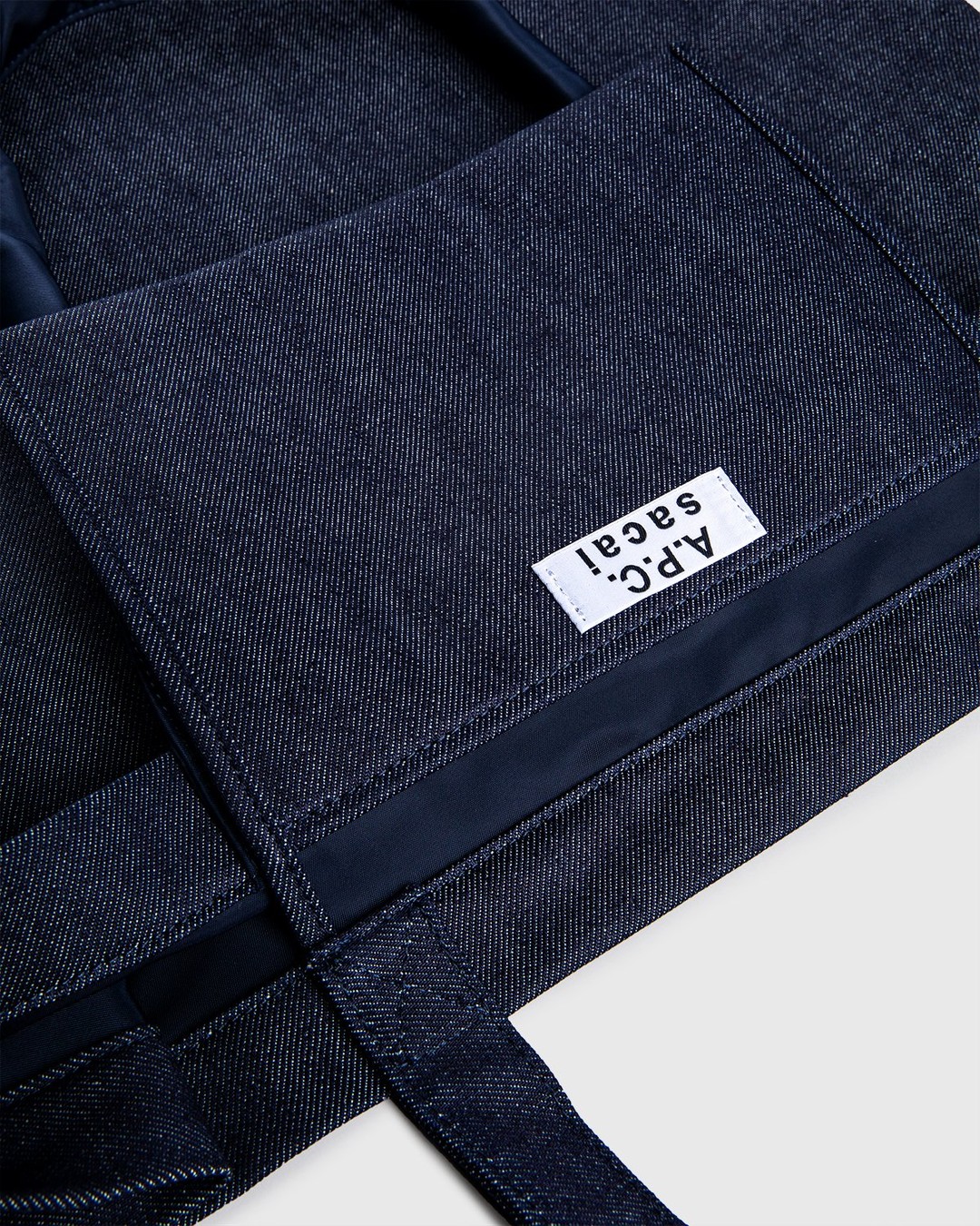 A.P.C. x Sacai – Shopping Bag Candy Dark Navy - Bags - Blue - Image 7