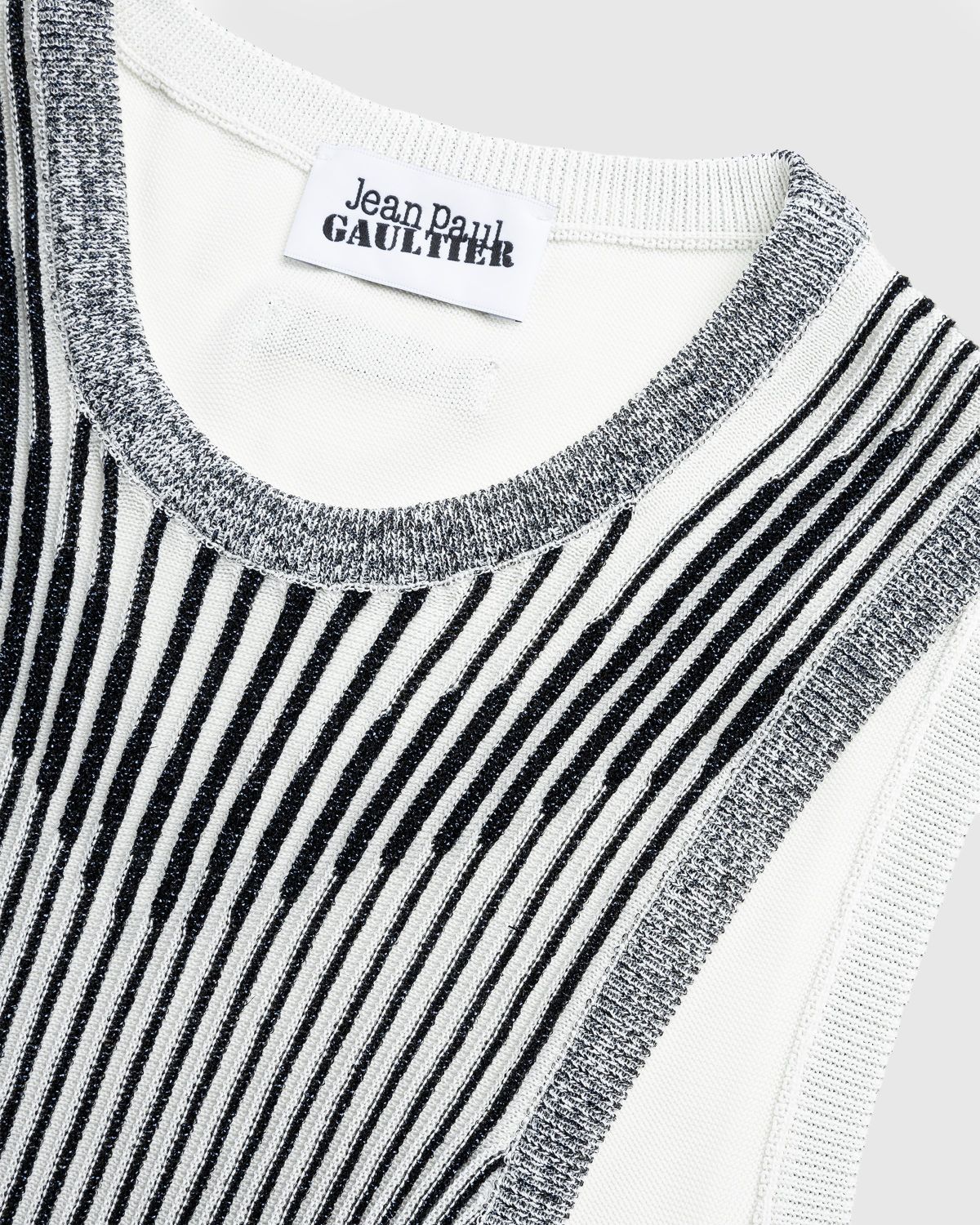 Jean Paul Gaultier – Crew Neck Trompe L'Œil Tank Top White - Men Tops - White - Image 5