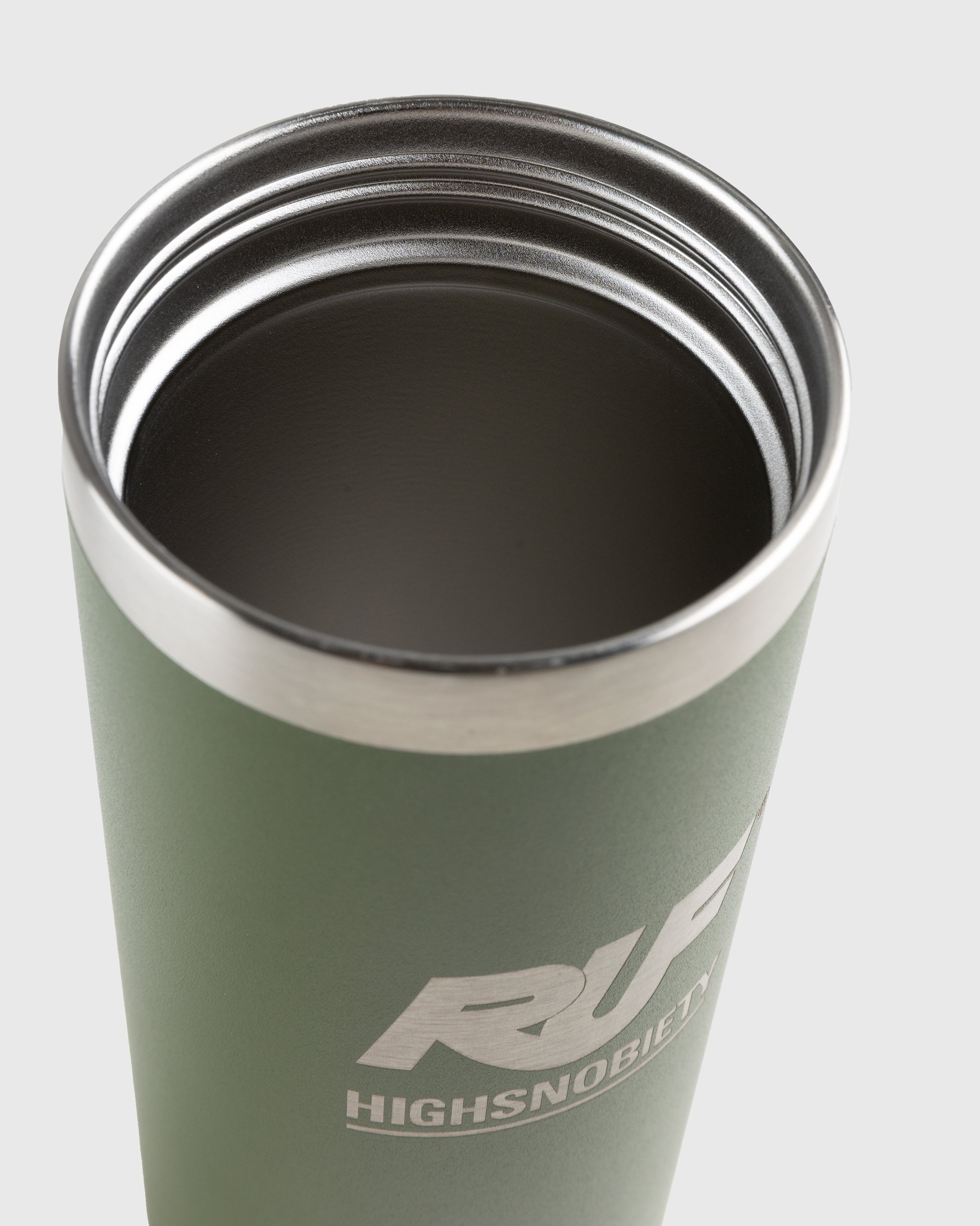 RUF x Highsnobiety – Yeti Rambler 18 oz. Bottle Olive - Lifestyle - Green - Image 4